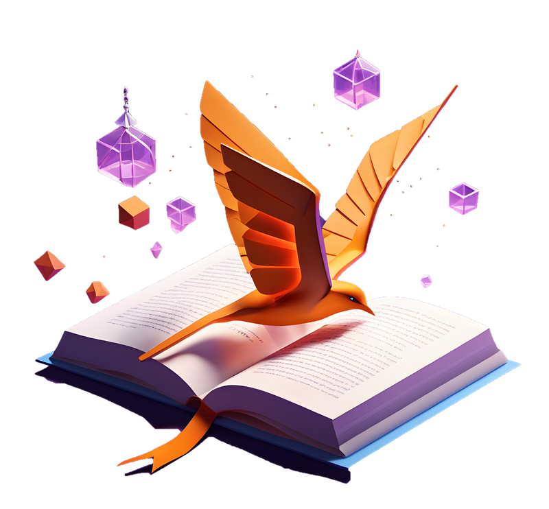 A floating astronaut in a space suit